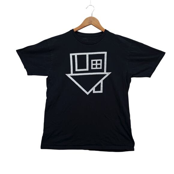 The Neighbourhood nbhd CA Band Upside Down House Logo Indie Men's T Shirt L - Picture 1 of 5